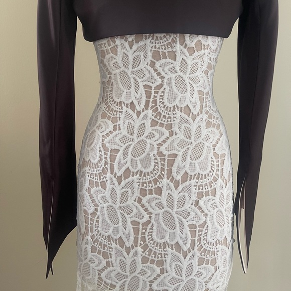 David’s Bridal bolero jacket brown,size 4,used - Picture 7 of 11